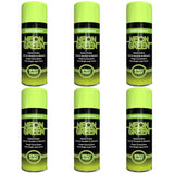 6X Paint Factory Fluorescent Neon Green Spray Paint 200ml Spray Paint