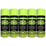 5X Paint Factory Fluorescent Neon Green Spray Paint 200ml Spray Paint
