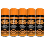 5X Paint Factory Fluorescent Neon Orange Spray Paint 200ml Spray Paint