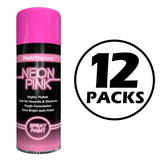 12X Paint Factory Fluorescent Neon Pink Spray Paint 200ml Spray Paint