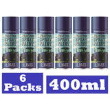 6 cans of Ford blue tractor spray paint, 400ml each, ideal for farm and machinery restoration