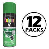 12X Paint Factory Grass Green Gloss Spray Paint 400ml. Spray Paint