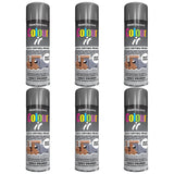 6X Paint Factory Grey Primer Spray 250ml Spray Paint