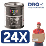 300ml tin of jet black gloss paint from Paint Factory for all-purpose interior and exterior use