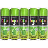 5X Paint Factory Lime Green Gloss Spray Paint 400ml Spray Paint