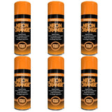 6X Paint Factory Neon Orange Spray Paint 400ml Spray Paint