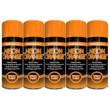 5X Paint Factory Neon Orange Spray Paint 400ml Spray Paint