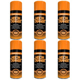 6X Paint Factory Fluorescent Neon Orange Spray Paint 200ml Spray Paint