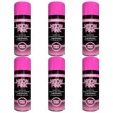 6X Paint Factory Neon Pink Spray Paint 400ml Spray Paint