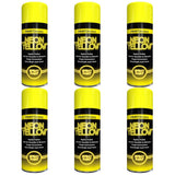 6X Paint Factory Neon Yellow Spray Paint 400ml Spray Paint
