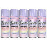5X Paint Factory Pearlised Lilac Paint 400ml Spray Paint