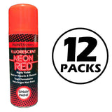 12X Paint Factory Red Fluorescent Neon Spray Paint 200ml Spray Paint