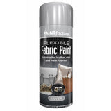 24X - Paint Factory Silver Fabric & Vinyl Spray Paint 200ml