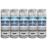 5X Paint Factory Silver Hammer Effect Paint 400ml Spray Paint