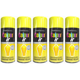 5X Paint Factory Sunshine Yellow Gloss Spray Paint 400ml Spray Paint