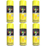 6X Paint Factory Sunshine Yellow Gloss Spray Paint 400ml Spray Paint