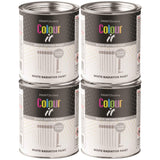 4X Paint Factory White Gloss Radiator Tin Paint 300ml Tin Paint