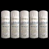 5X Paint Factory White Metallic Spray Paint 200ml Spray Paint