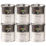 6X Paint Factory White Gloss Radiator Tin Paint 300ml Tin Paint