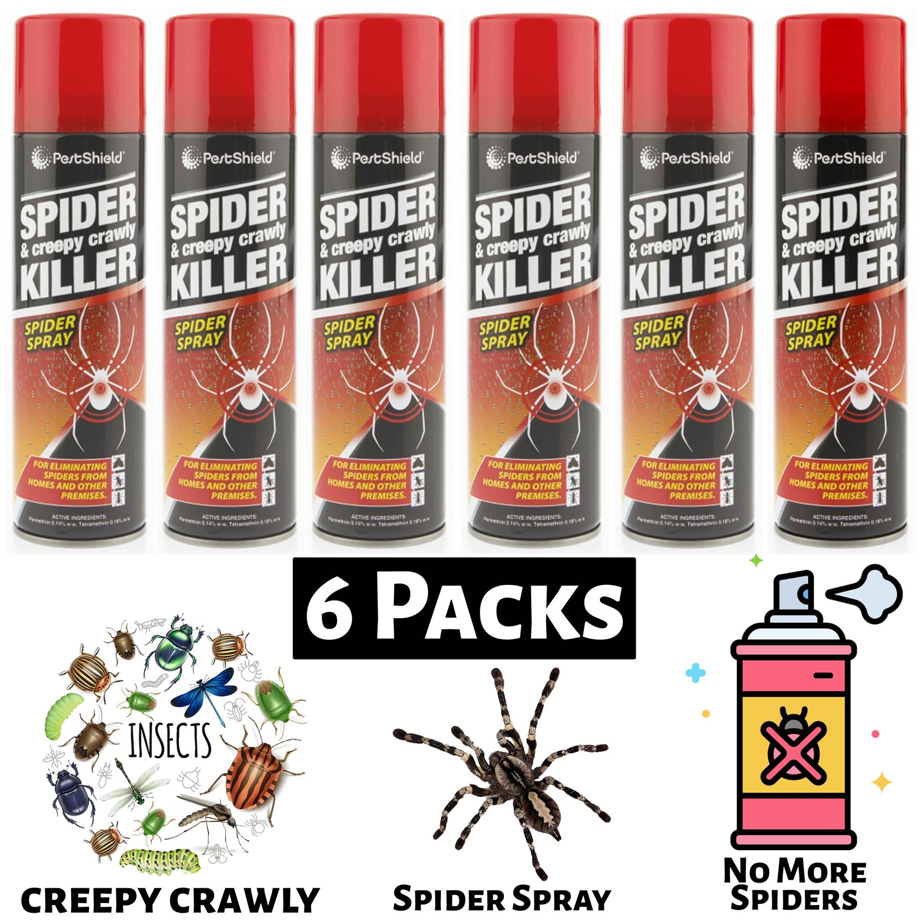 6X No More Spider & Creepy Crawly Spray 200ml Pest Control