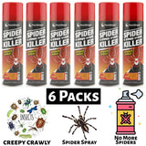 6X No More Spider & Creepy Crawly Spray 200ml Pest Control