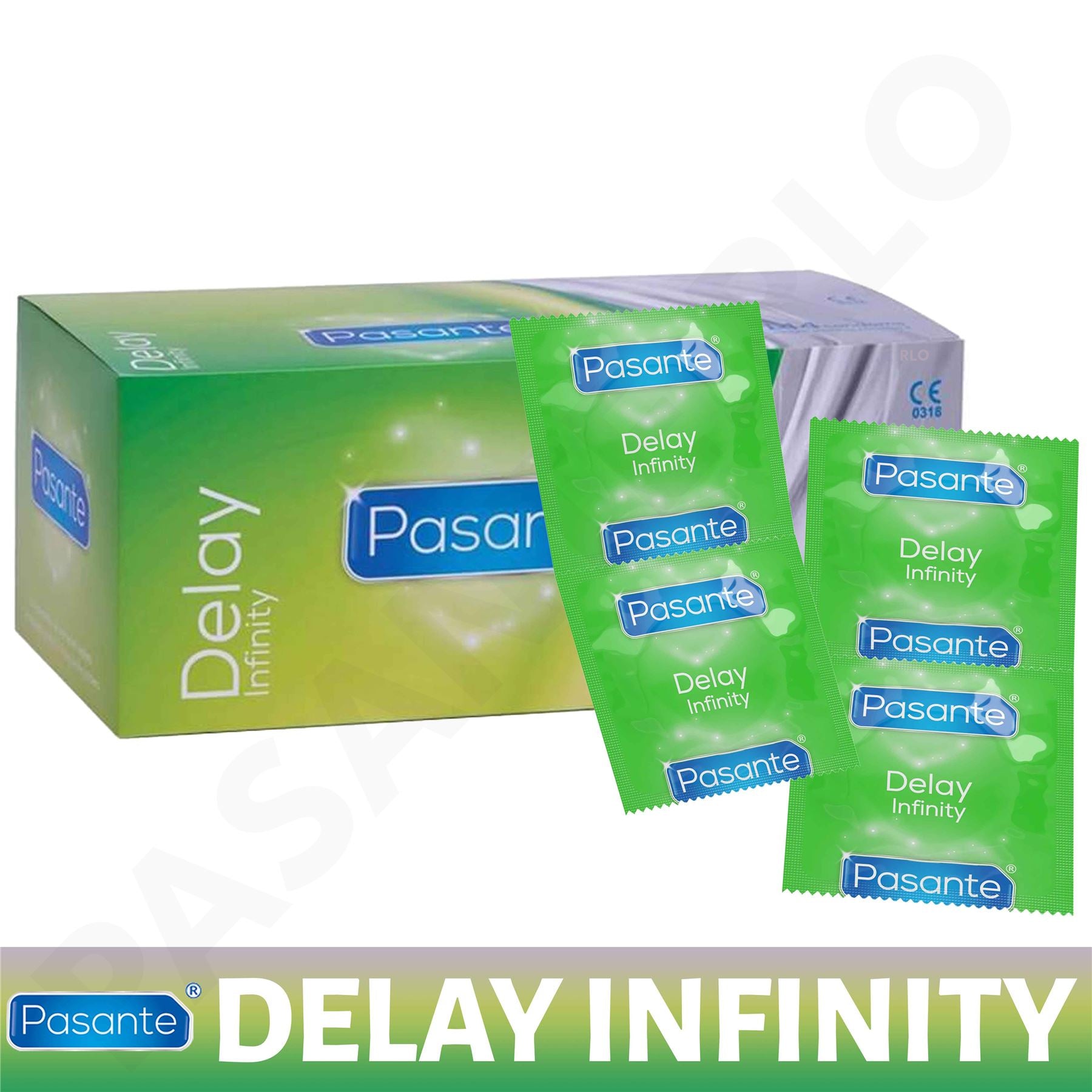 48X Pasante Condoms Infinity Delay Last Longer Climax Male Condom