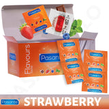 48X Pasante Flavoured Latex Condoms Strawberry Male Condom