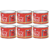 6X Pillar Box Red Paint Tin 180ml Tin Paint