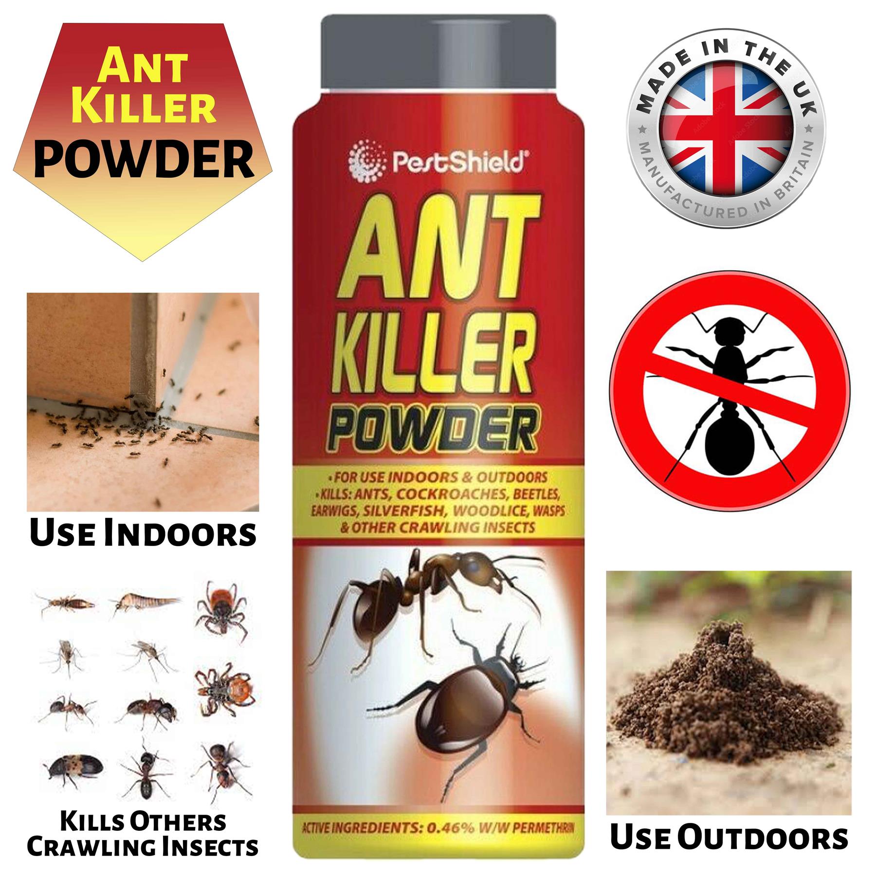 PestShield Ant Killer Powder for indoor and outdoor use, effective against ants and other crawling insects
