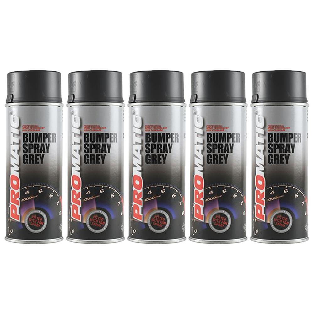 5X Promatic Bumperspray Mid Grey Spray Paint 400ml Spray Paint
