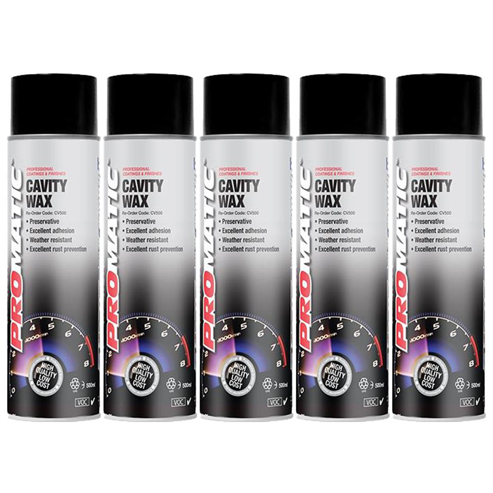 5X Promaticcavity Wax (Clear) Spray Paint 500ml Spray Paint