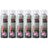 6X Promatic Clear Lacquer Spray Paint 500ml Spray Paint