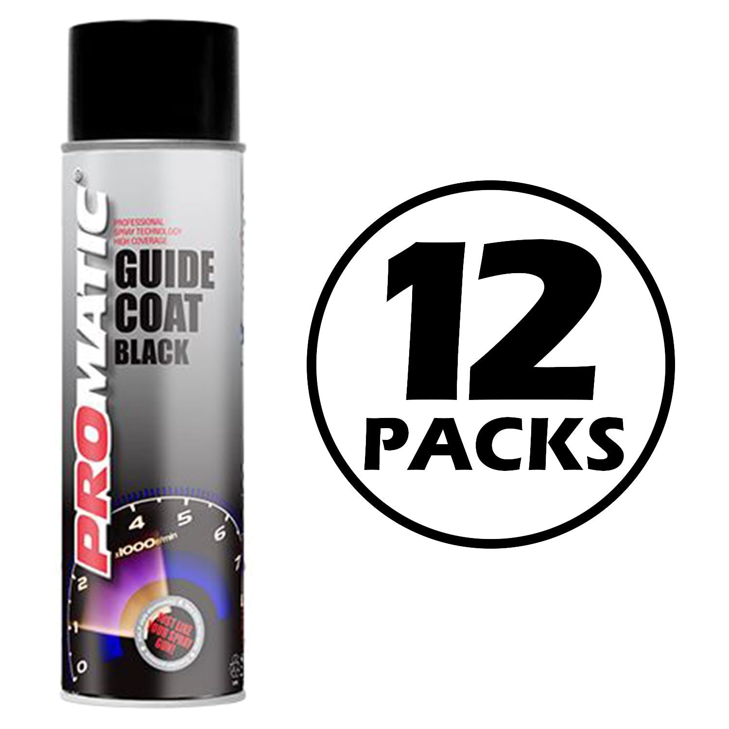 12X Promatic Guidecoat Spray Paint 500ml Spray Paint