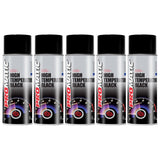 5X Promatic Black High Temperature Spray Paint 400ml Spray Paint