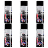 6X Promatic Black High Temperature Spray Paint 400ml Spray Paint