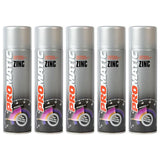 5X Promatic Zinc Rich Primer Spray 500ml Spray Paint