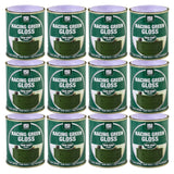 12X Racing Green Gloss Non-Drip Paint 300ml Tin Paint