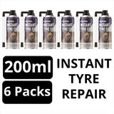 6X Bicycle Instant Tyre Fix 200ml Inflater