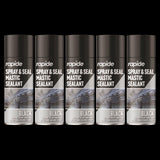 5X Rapide Spray And Seal 400ml Black Sealant