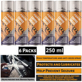 6X Rapide Copper Grease 250ml Spray Paint