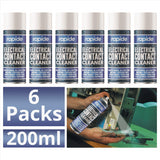 6X Electrical Contact Cleaner 200ml Technical Spray