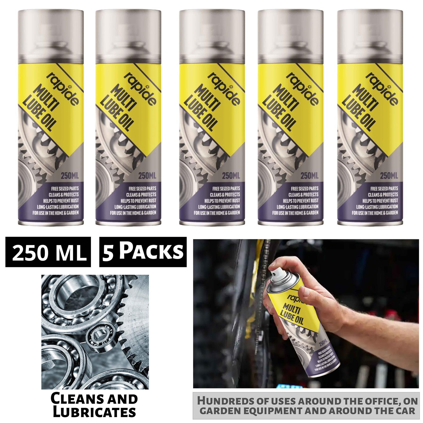 5X Rapide Multi Lube Oil 250ml Spray Paint