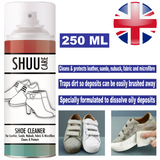 Shuu Cleaner Spray 250ml for effective cleaning and protection of leather, suede, and fabric shoes