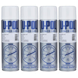 4X Upol Power Can Clearcoat Aerosol Spray 500ml Spray Paint