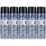 5X Upol Power Can Topcoat Gloss Black Aerosol Spray 500ml Spray Paint