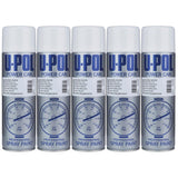 5X Upol Power Can Topcoat Gloss White Aerosol Spray 500ml Spray Paint