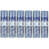 6X Upol Power Can Build Grey Primer Aerosol Spray 500ml Spray Paint