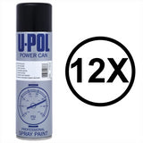 U-POL Power Can satin black spray paint for professional use with high pressure formulation