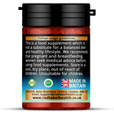 Red Label Health vitamin D3 1000IU tablets supplement bottle with clear usage guidelines