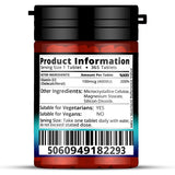Red Label Health Vitamin D3 4000IU tablets in a bottle with nutrition information and ingredients list